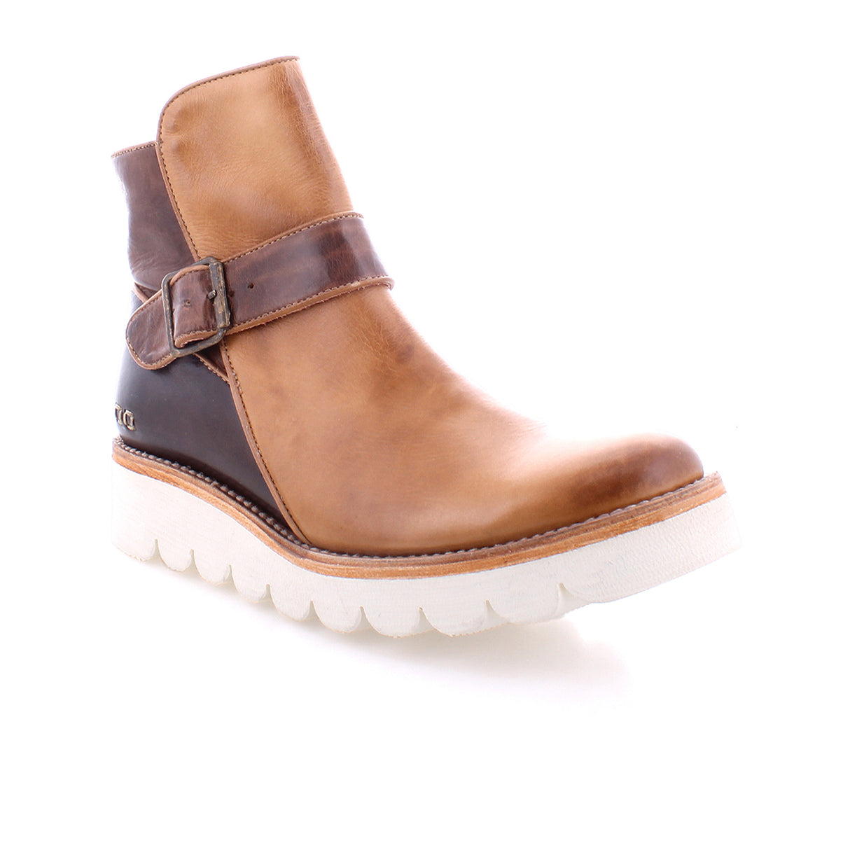 Bed Stu Nudge II Ankle Boot (Women) - Cold Brew Rustic Boots - Casual - Mid - The Heel Shoe Fitters