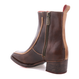 Bed Stu Bitsy Heeled Boot (Women) - Teak Oats Rustic Boots - Casual - Mid - The Heel Shoe Fitters