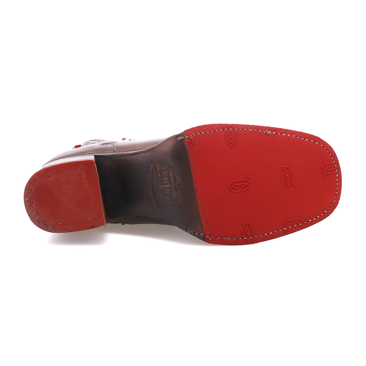 Bed Stu Bitsy Heeled Boot (Women) - Teak Oats Rustic Boots - Casual - Mid - The Heel Shoe Fitters