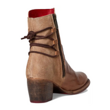 Bed Stu Cable Boot (Women) - Tan Rustic/Oats Suede Boots - Winter - Mid - The Heel Shoe Fitters