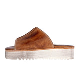 Bed Stu Fairlee II Slide Sandal (Women) - Tan Rustic Sandals - Slide - The Heel Shoe Fitters