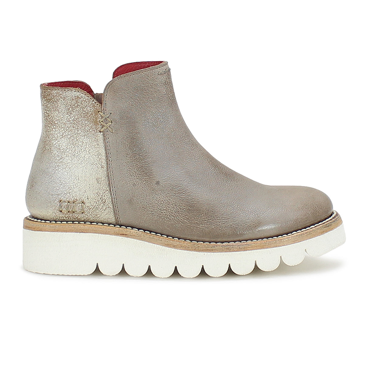 Bed Stu Lydyi Ankle Boot (Women) - Icicle Rustic/Nectar Lux Boots - Casual - Mid - The Heel Shoe Fitters