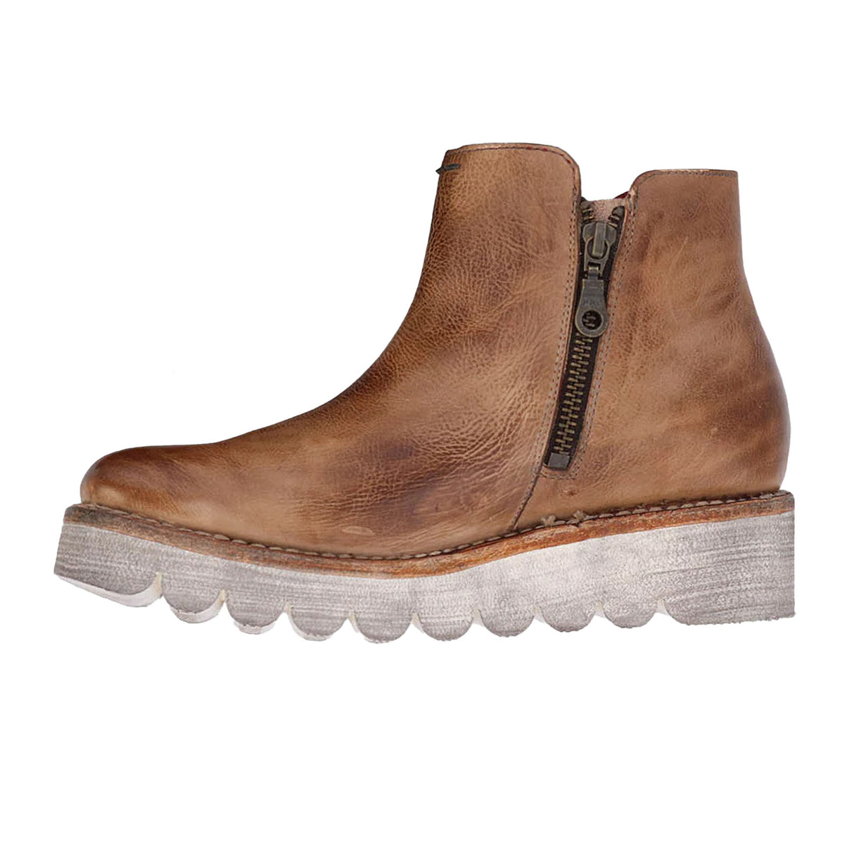 Bed Stu Lydyi Ankle Boot (Women) - Tan Rustic Boots - Casual - Low - The Heel Shoe Fitters