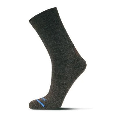 FITS F5001 Ultra Light Dress Crew Sock (Unisex) - Chestnut Accessories - Socks - Lifestyle - The Heel Shoe Fitters