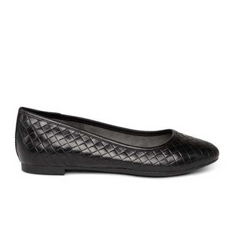 Aetrex Lyla Ballet Flat (Women) - Black Dress-Casual - Flats - The Heel Shoe Fitters