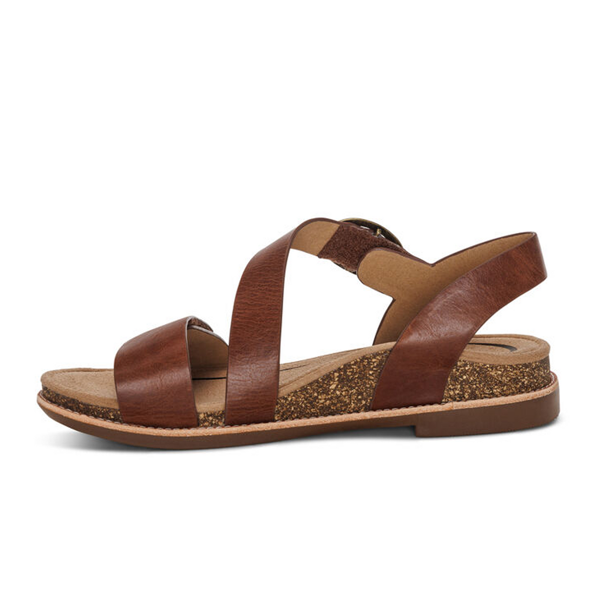 Aetrex Tamara Backstrap Sandal (Women) - Walnut Sandals - Backstrap - The Heel Shoe Fitters