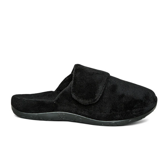 Aetrex Mandy Slipper (Women) - Black Dress-Casual - Slipper - The Heel Shoe Fitters