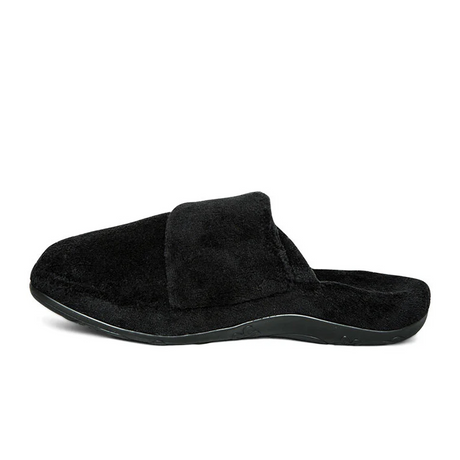 Aetrex Mandy Slipper (Women) - Black Dress-Casual - Slipper - The Heel Shoe Fitters