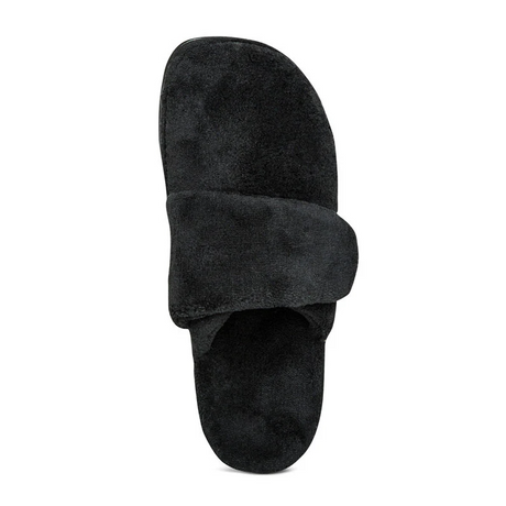 Aetrex Mandy Slipper (Women) - Black Dress-Casual - Slipper - The Heel Shoe Fitters