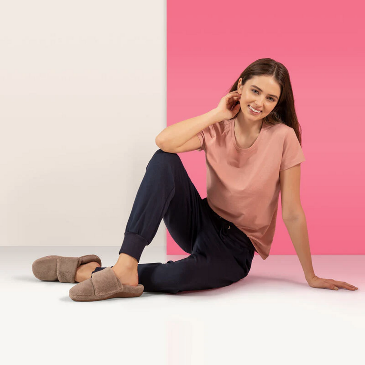 Aetrex Mandy Slipper (Women) - Coffee Dress-Casual - Slipper - The Heel Shoe Fitters