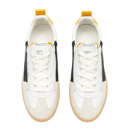 Oncept Fez Sneaker (Women) - Retro White Athletic - Casual - Lace Up - The Heel Shoe Fitters