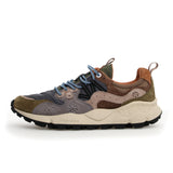 Flower Mountain Yamano 3 Sneaker (Men) - Military Grey/Light Brown Athletic - Running - Trail - The Heel Shoe Fitters