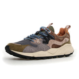 Flower Mountain Yamano 3 Sneaker (Men) - Military Grey/Light Brown Athletic - Running - Trail - The Heel Shoe Fitters