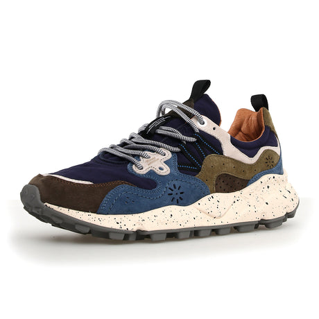 Flower Mountain Yamano 3 Sneaker (Men) - Light Brown/Light Blue/Violet Athletic - Running - Trail - The Heel Shoe Fitters