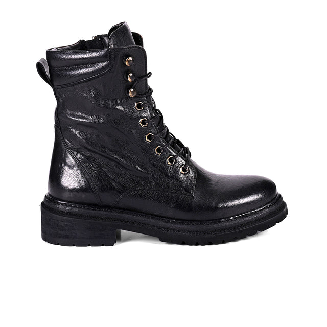 ROAN Awol Lace Up Mid Boot (Women) - Black Boots - Casual - Mid - The Heel Shoe Fitters