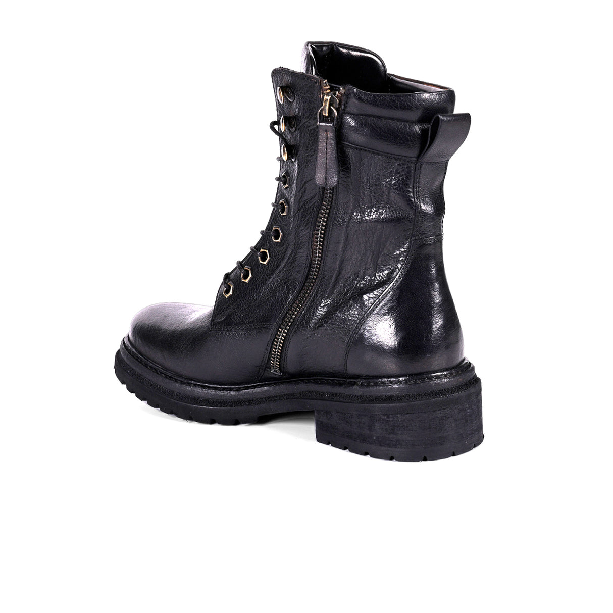 ROAN Awol Lace Up Mid Boot (Women) - Black Boots - Casual - Mid - The Heel Shoe Fitters