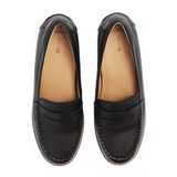 Frankie4 Franklin Loafer (Women) - Black Tumbled Dress-Casual - Loafer - The Heel Shoe Fitters