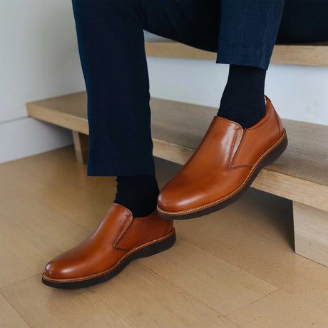 Samuel Hubbard Frequent Traveler Loafer (Men) - Whiskey Tan Leather Dress-Casual - Slip Ons - The Heel Shoe Fitters