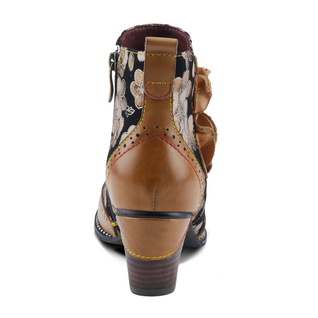 L'Artiste Glynn Heeled Ankle Boot (Women) - Tan Multi Boots - Casual - Ankle - The Heel Shoe Fitters