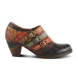 L'Artiste Graphic Heeled Shoe (Women) - Black Multi Dress-Casual - Heels - The Heel Shoe Fitters