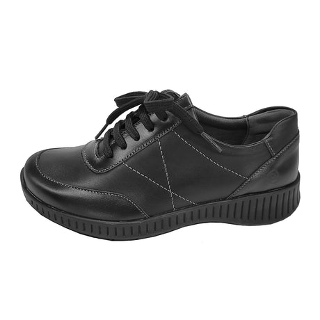 Suave Gwen Sneaker (Women) - Black Athletic - Casual - Lace Up - The Heel Shoe Fitters