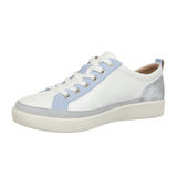 Vionic Winny (Women) - White/Silver Leather Athletic - Casual - Lace Up - The Heel Shoe Fitters