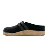 Haflinger Haley Clog (Women) - Black Dress-Casual - Clogs & Mules - The Heel Shoe Fitters