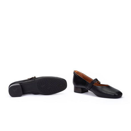 Pikolinos Ubeda HAW2N-5592 Mary Jane (Women) - Black Dress-Casual - Heels - The Heel Shoe Fitters