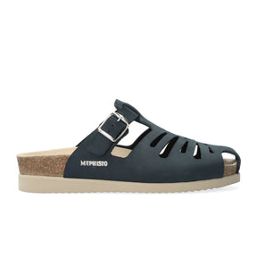 Mephisto Hedina Slide Sandal (Women) - Navy Sandalbuck Sandal - Slide - The Heel Shoe Fitters