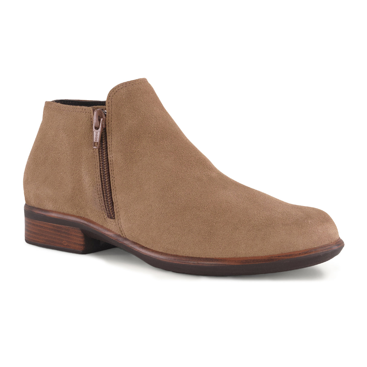 Naot Helm Ankle Boot (Women) - Acorn Suede Boots - Casual - Low - The Heel Shoe Fitters