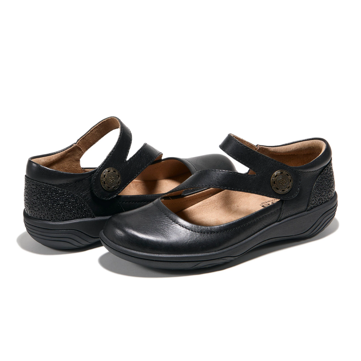 Halsa Ava Mary Jane (Women) - Black Dress-Casual - Slip On - The Heel Shoe Fitters