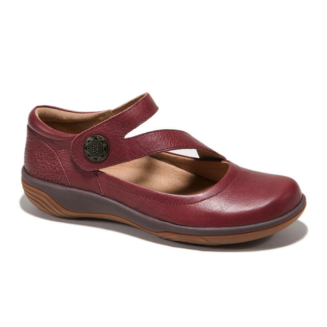 Halsa Ava Mary Jane (Women) - Dark Cherry Dress-Casual - Slip On - The Heel Shoe Fitters