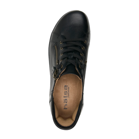 Halsa Alma Sneaker (Women) - Black Dress-Casual - Slip On - The Heel Shoe Fitters