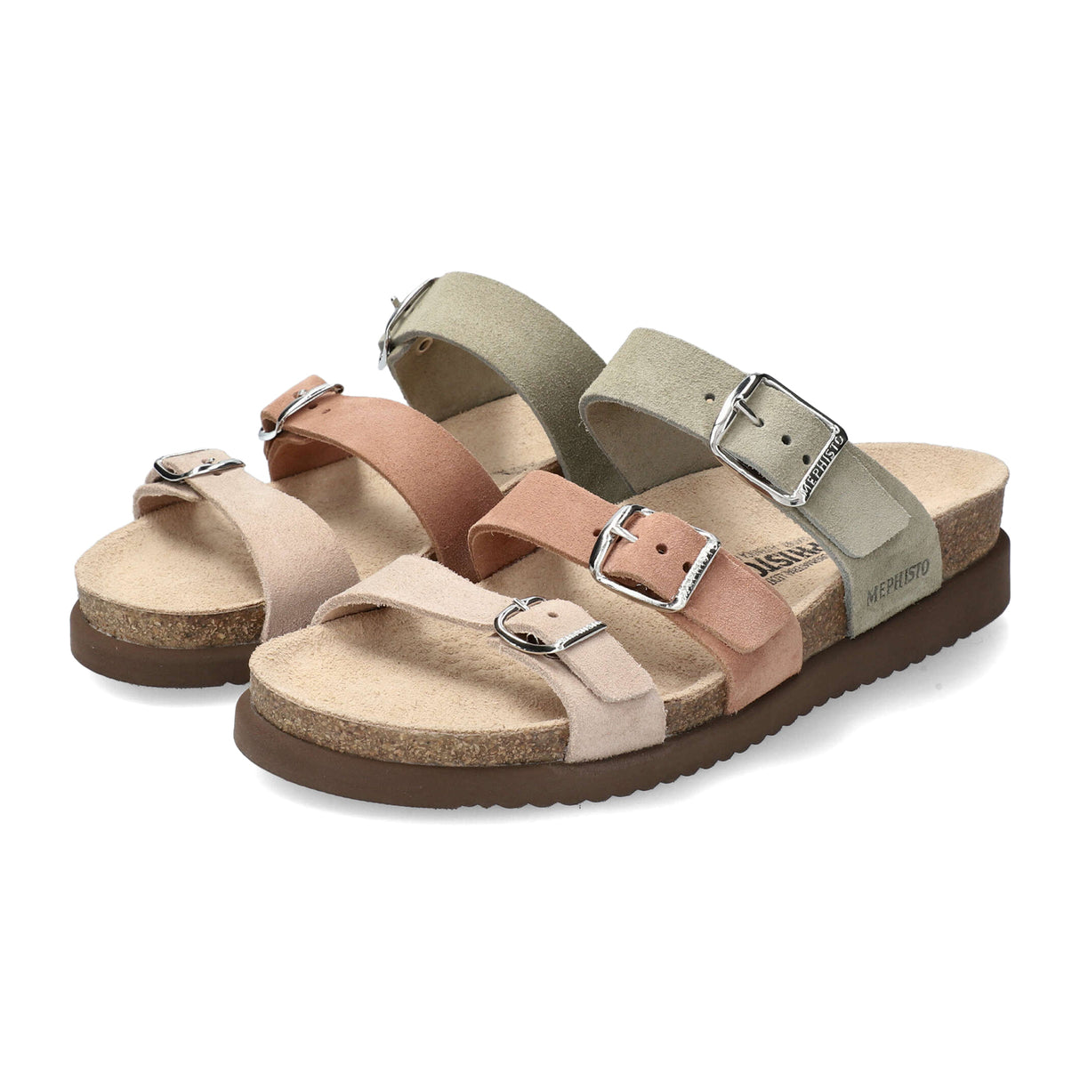 Mephisto Hyacinta Slide Sandal (Women) - Light Sand/Khaki Sandals - Slide - The Heel Shoe Fitters