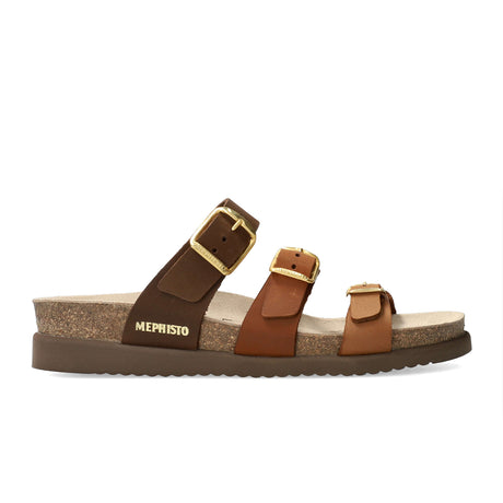 Mephisto Hyacinta (Women) - Camel Scratch Sandals - Slide - The Heel Shoe Fitters