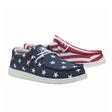 Hey Dude Wally Patriotic Slip On (Men) - Flag Dress-Casual - Slip Ons - The Heel Shoe Fitters