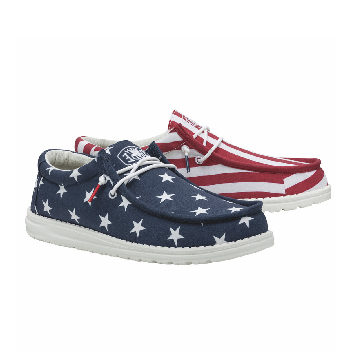 Hey Dude Wally Patriotic Slip On (Men) - Flag Dress-Casual - Slip Ons - The Heel Shoe Fitters