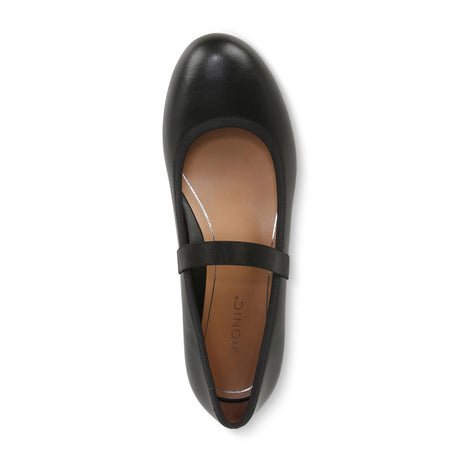 Vionic Joseline (Women) - Black Leather Dress-Casual - Mary Janes - The Heel Shoe Fitters