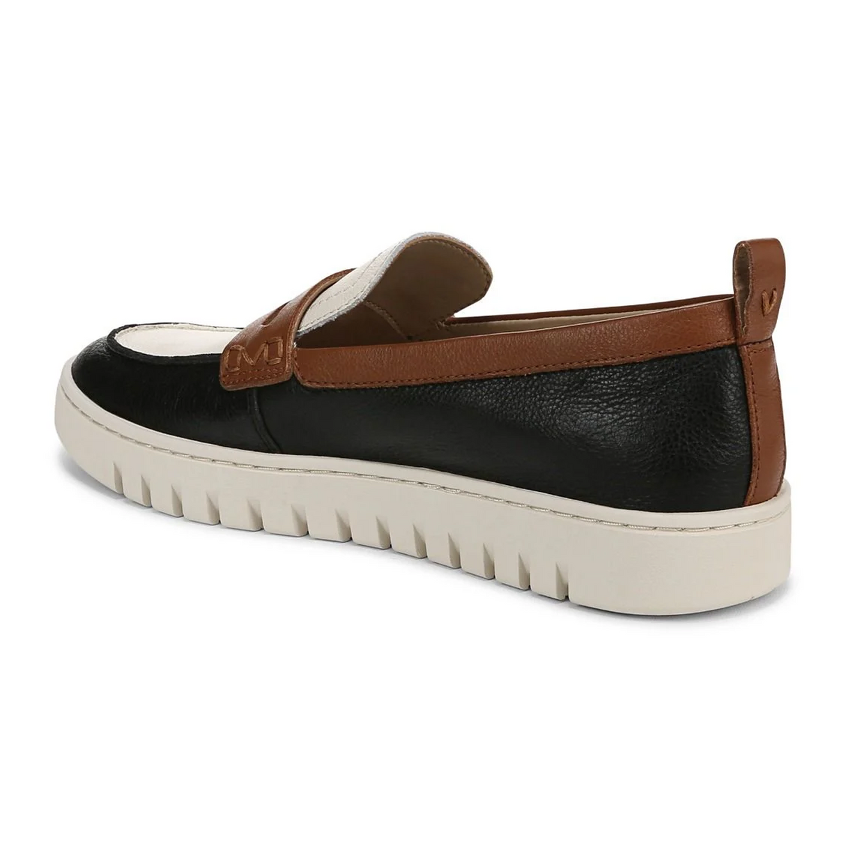 Vionic Uptown Loafer (Women) - Black Multi Tumbled Leather Dress-Casual - Loafers - The Heel Shoe Fitters