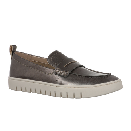 Vionic Uptown Loafer (Women) - Gunmetal Metallic Dress-Casual - Loafers - The Heel Shoe Fitters