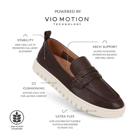 Vionic Uptown Loafer (Women) - Dark Brown Leather Dress-Casual - Loafers - The Heel Shoe Fitters