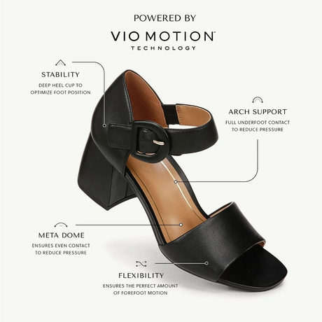 Vionic Chardonnay Heeled Sandal (Women) - Camel Nappa Leather Sandals - Heel/Wedge - The Heel Shoe Fitters