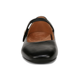 Vionic Alameda Mary Jane Flat (Women) - Black Leather Dress-Casual - Flat - The Heel Shoe Fitters