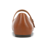 Vionic Alameda Mary Jane Flat (Women) - Tan Leather Dress-Casual - Flat - The Heel Shoe Fitters