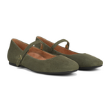 Vionic Alameda (Women) - Dark Olive Dress-Casual - Flat - The Heel Shoe Fitters