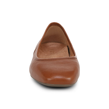 Vionic Orinda Flat (Women) - Tan Calf Leather Dress-Casual - Flat - The Heel Shoe Fitters