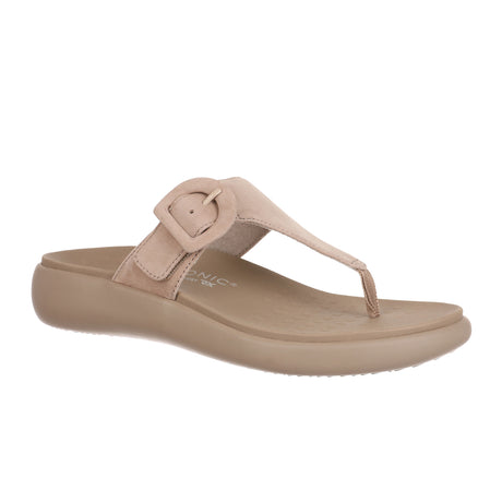 Vionic Activate Sandal (Women) - Taupe Suede Sandals - Thong - The Heel Shoe Fitters