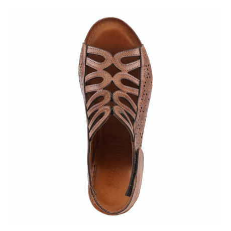 Spring Step Inocencia Wedge Sandal (Women) - Brown Sandals - Heel/Wedge - The Heel Shoe Fitters