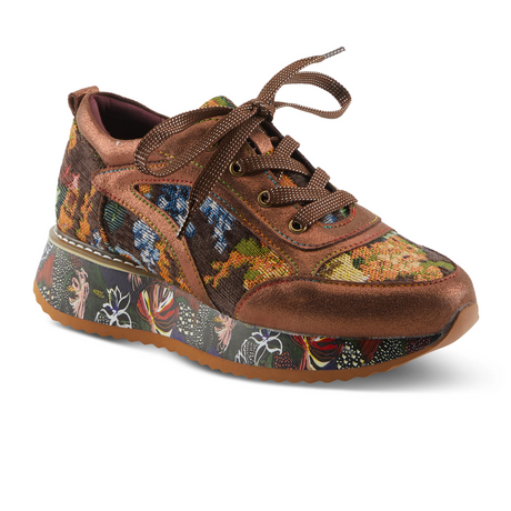 L'Artiste Invidia Sneaker (Women) - Bronze Multi Athletic - Casual - Lace Up - The Heel Shoe Fitters