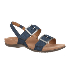 Vionic Reese Backstrap Sandal (Women) - Denim Sandal - Backstrap - The Heel Shoe Fitters
